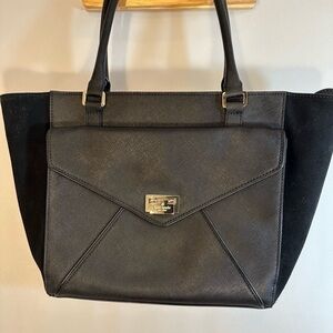Kate Spade Johanna Wesley Place Shoulder Hand Bag Leather Suede Tote Satchel